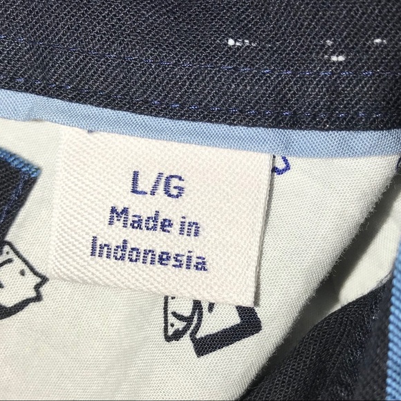 NWT Penguin Horizontal Stripe Button Down Shirt- Large - Picture 6 of 7